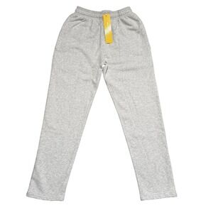 Yellow Label Co Sweatpants Womens XS Gray Fleece 100% Cotton Joggers Loungewear